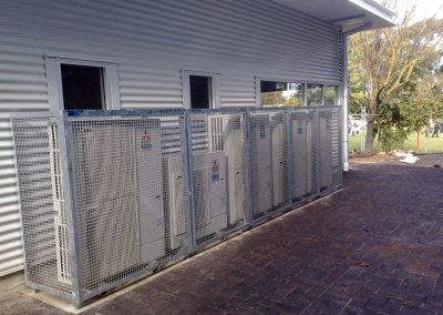 Cage installation at Belair Primary School