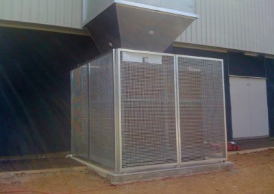 We fabricated this galvanised steel cage for Belair Primary School in South Australia