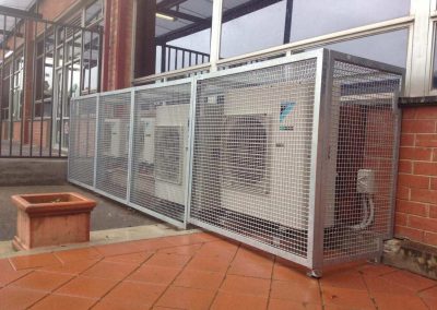 We supplied and installed the cages for protecting aircon units installed at Blackwood Primary & High Schools in SA