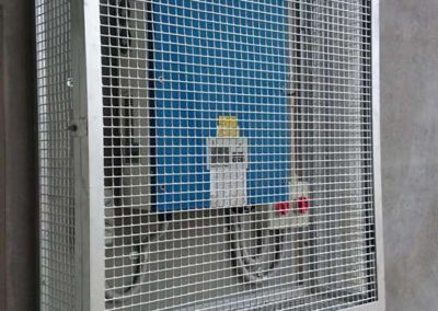 Galvanised solar inverter cage